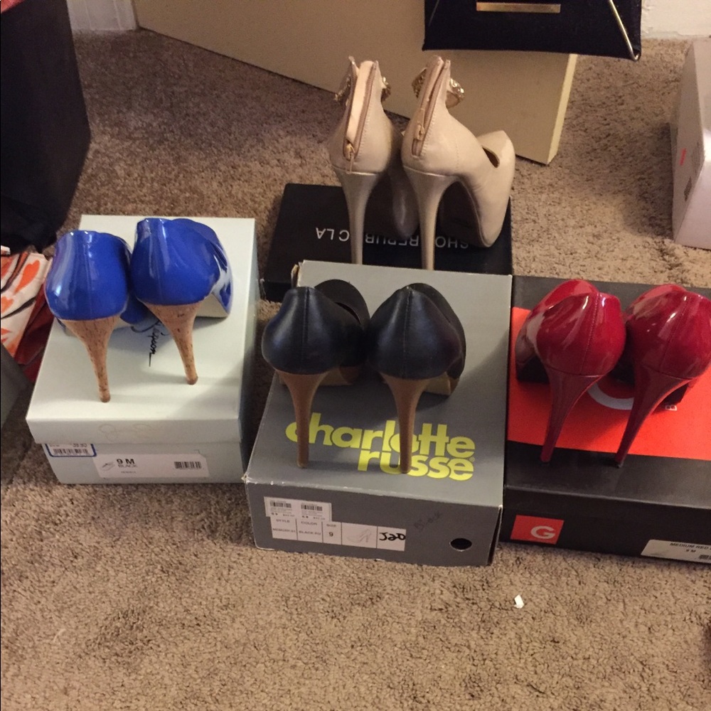 Collection of summer high heels